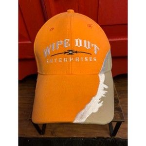 Wipeout Enterprises Wave Wrap Hook and Eye Back Hat Embroidered Fabrication EUC